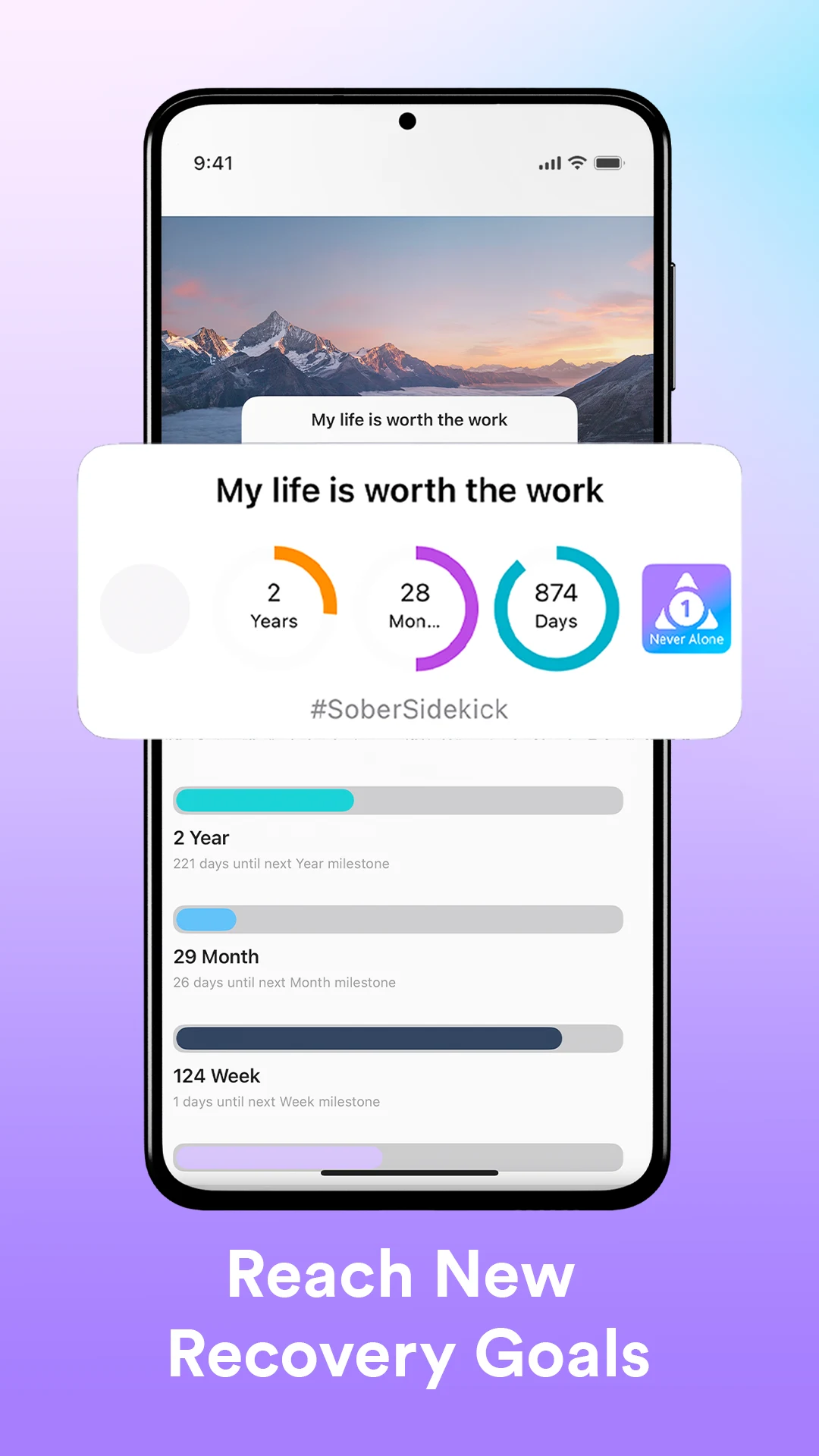 Sober Sidekick: Quit Addiction screenshot