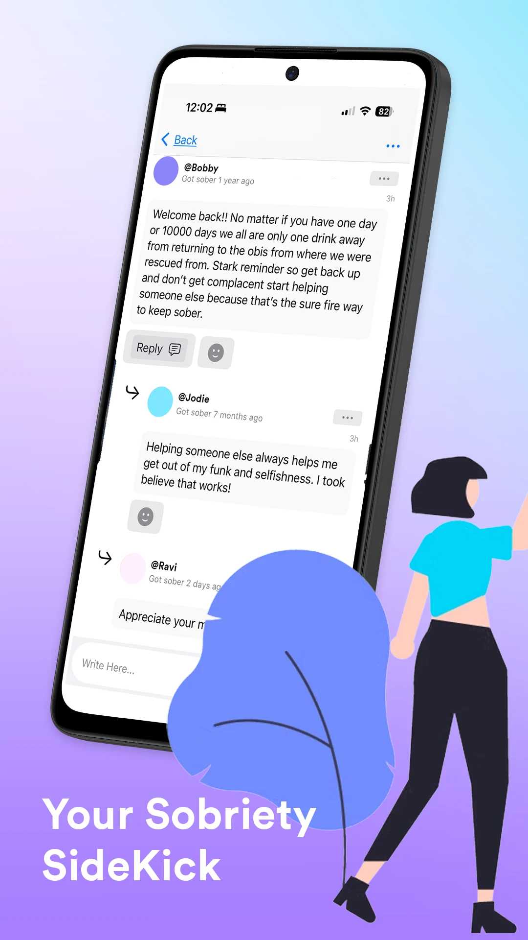 Sober Sidekick: Quit Addiction screenshot